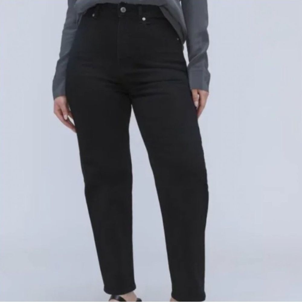 NWT Everlane The Curvy Way High Jean Black Size 35 Sustainable